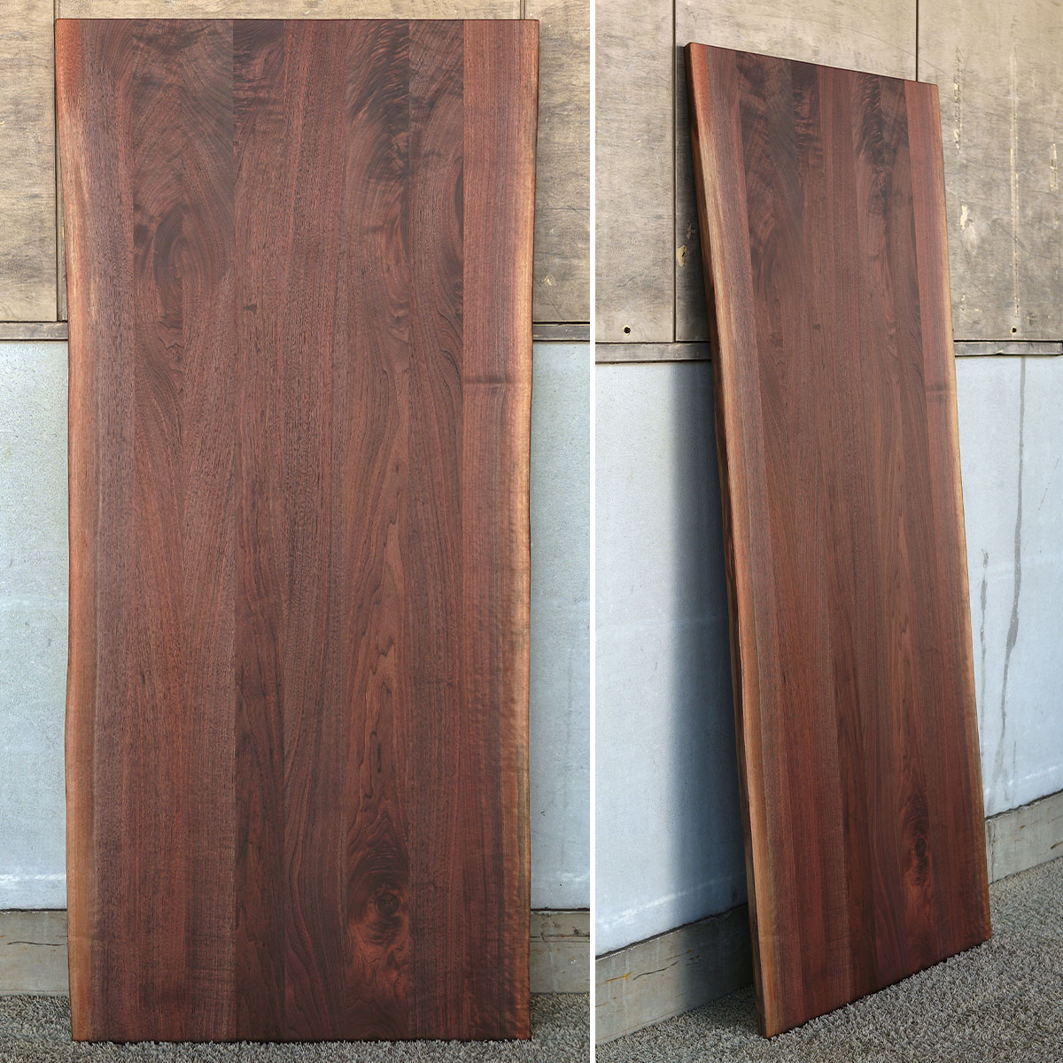 楽天市場】【ウォールナット 耳付きハギ材 天板のみ】W200 長方形 四角