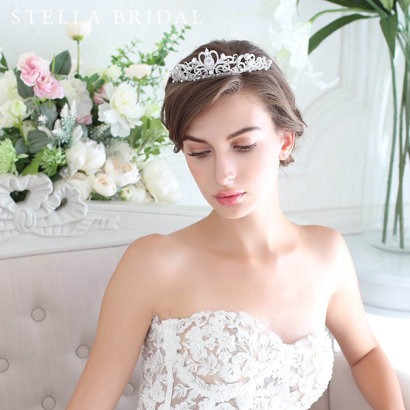 楽天市場】【STELLA BRIDAL公式】ブライダル ティアラ ロマンティック