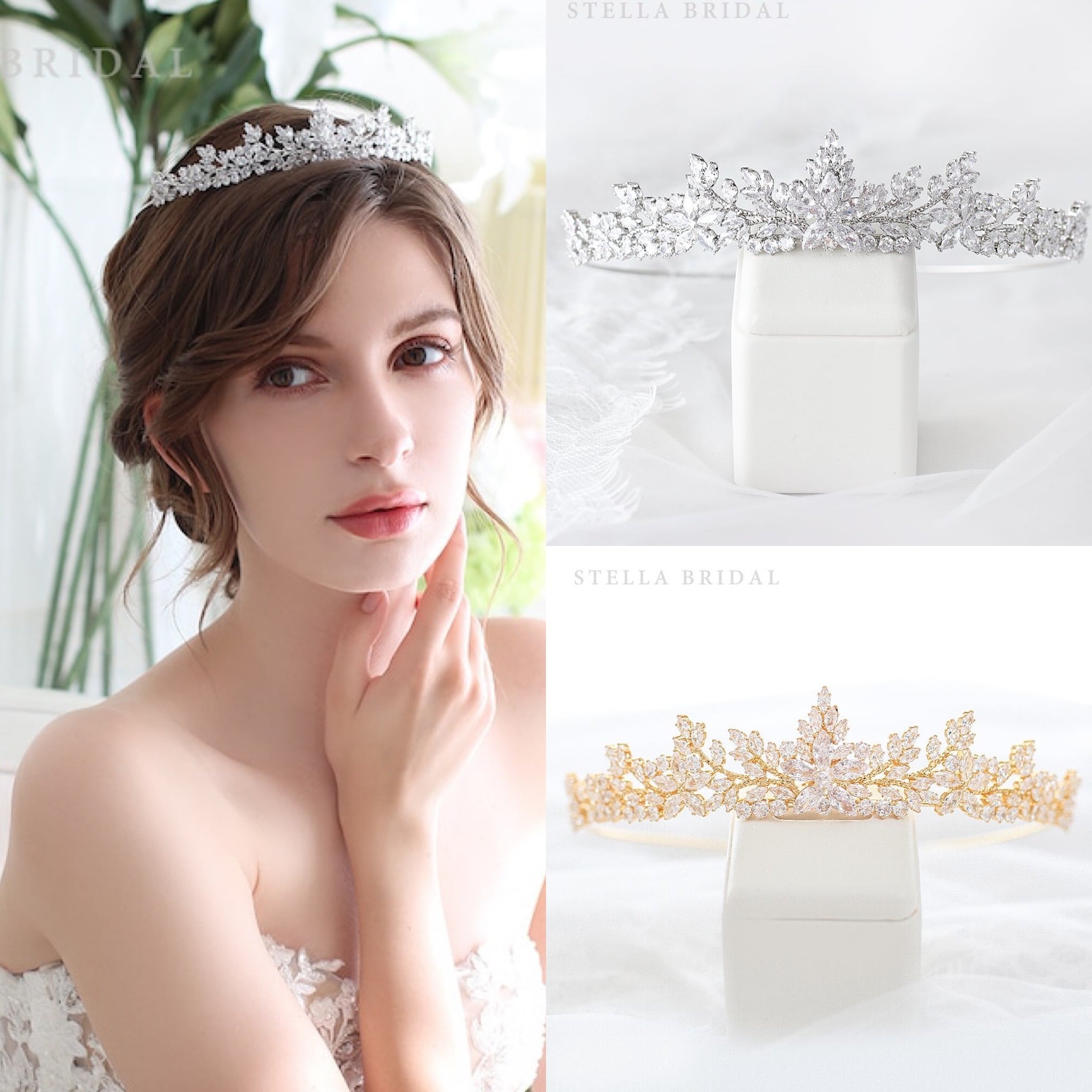 楽天市場】【STELLA BRIDAL公式】ブライダル ティアラ Mila - ミラ