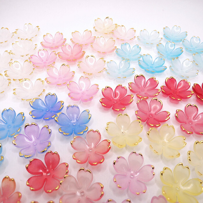 楽天市場】【15%オフクーポン配布中】 デコパーツ【104.桜金彩