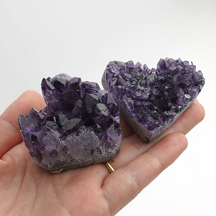 楽天市場】【ハートのミニクラスター】アメジスト ハート 原石結晶 1個