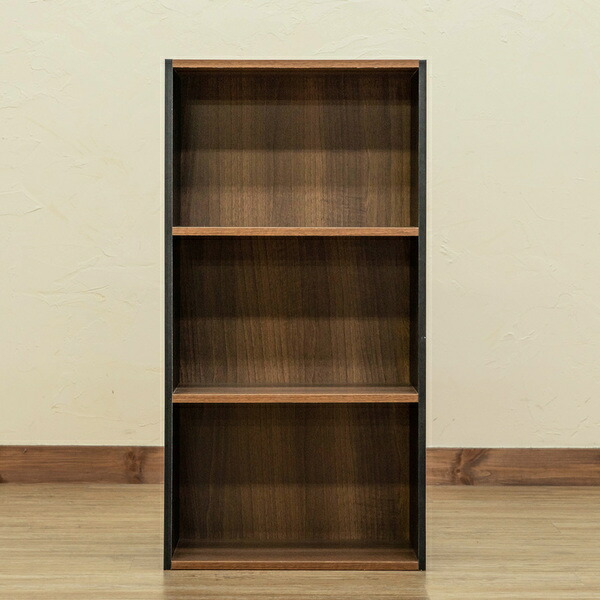 楽天市場】3段ラック カラーボックス ブラック （BK） 組立品 収納