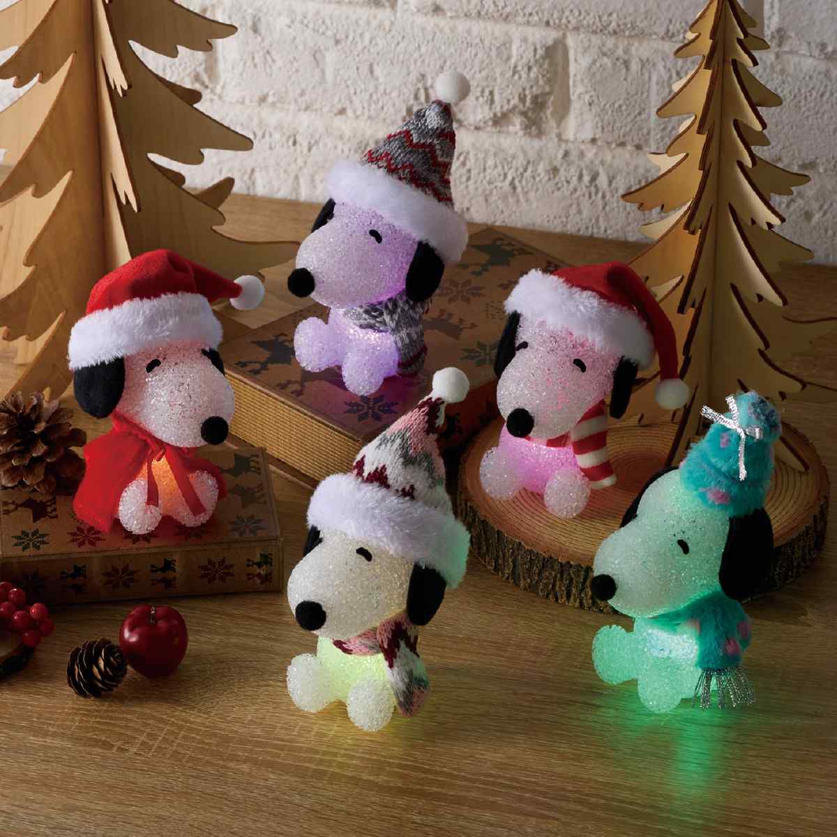 楽天市場】クリスマスライト ミニスヌーピー ミントグリーン 1個愛され