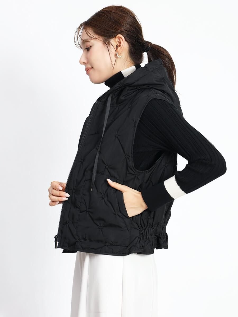 Vin｜ドットキルティングジップベスト | Rakuten Fashion(楽天