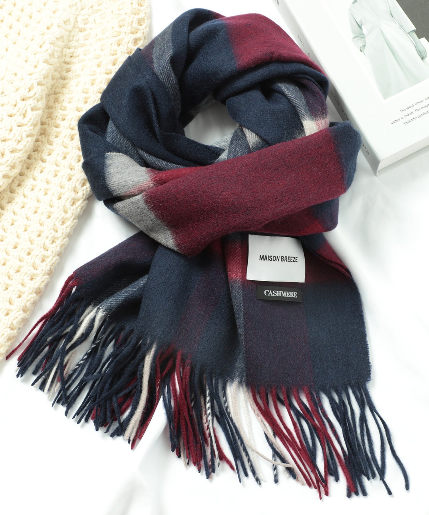 SETUP7｜SETUP7/大判ウール×カシミアミックスマフラー 大判ストール