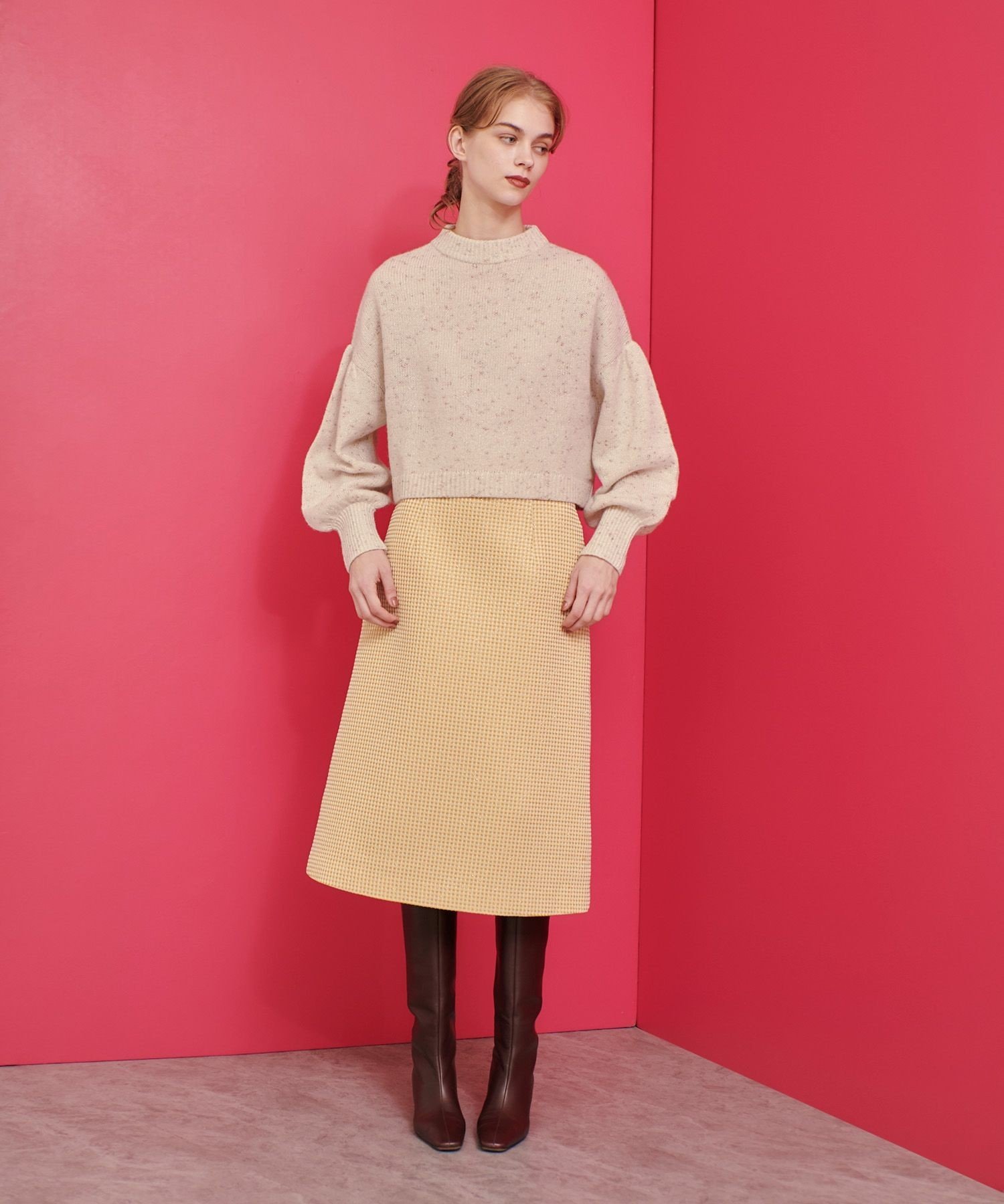 allureville｜【LOULOU WILLOUGHBY】スパークルジャガードスカート