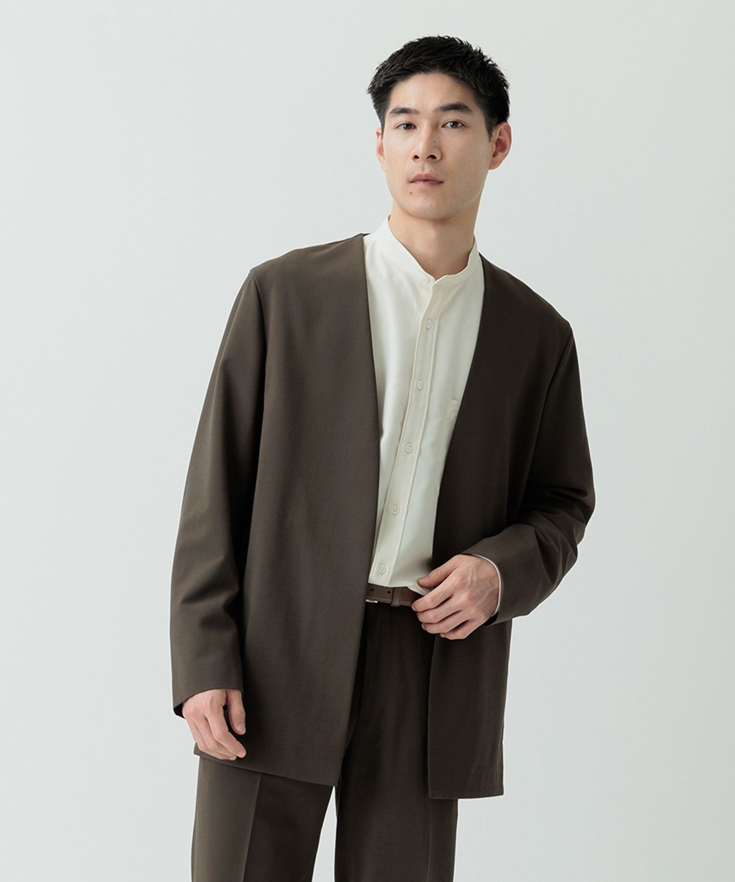 ADAM ET ROPE'｜【Chambrer】ノーカラー ジャケット / セットアップ