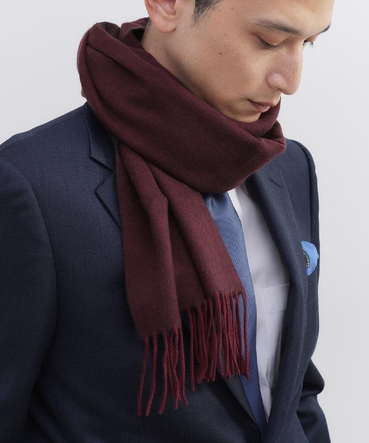 TAKEO KIKUCHI｜【洗えるベビーカシミヤ】 ベビーカシミヤ無地マフラー