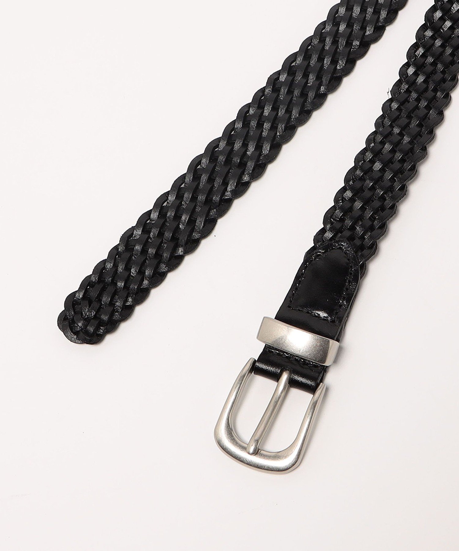 Attisession ベルト ATTISESSION＞レザー メッシュ ダブル ベルト