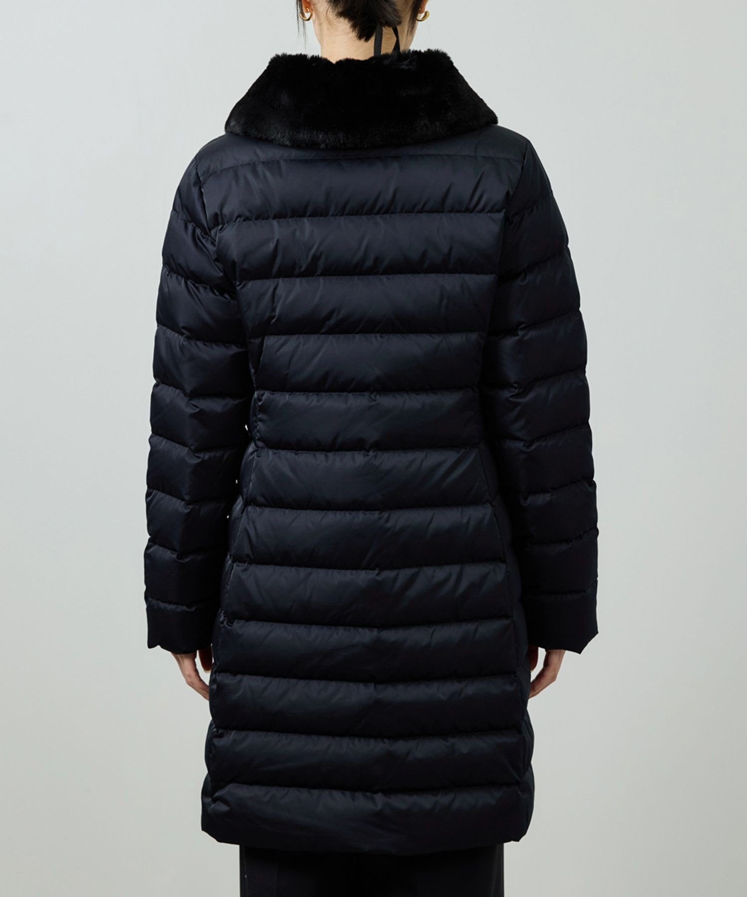 ROPE'｜サテンロング丈ダウンコート/イージーケア | Rakuten Fashion