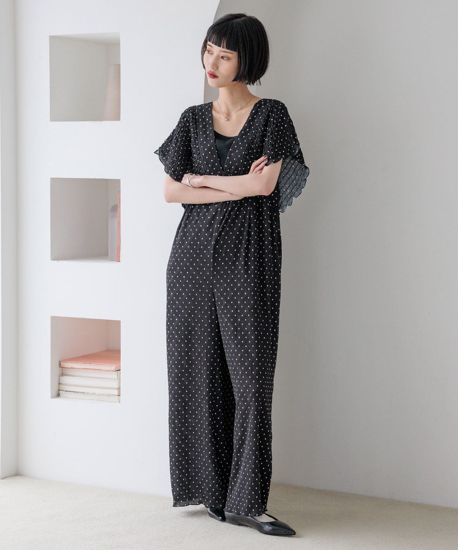 LOWRYS FARM｜ヨウリュウシャーリングサロペット | Rakuten Fashion