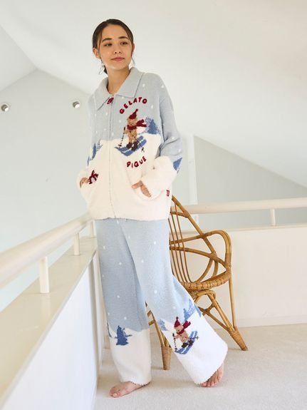 gelato pique｜【HOLIDAY】スキーベアジャガードカーディガン