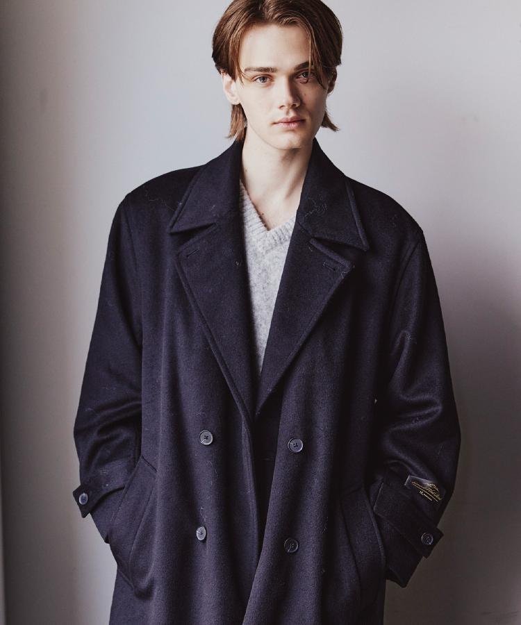 tk.TAKEO KIKUCHI｜ダブルオーバーチェスターコート | Rakuten Fashion