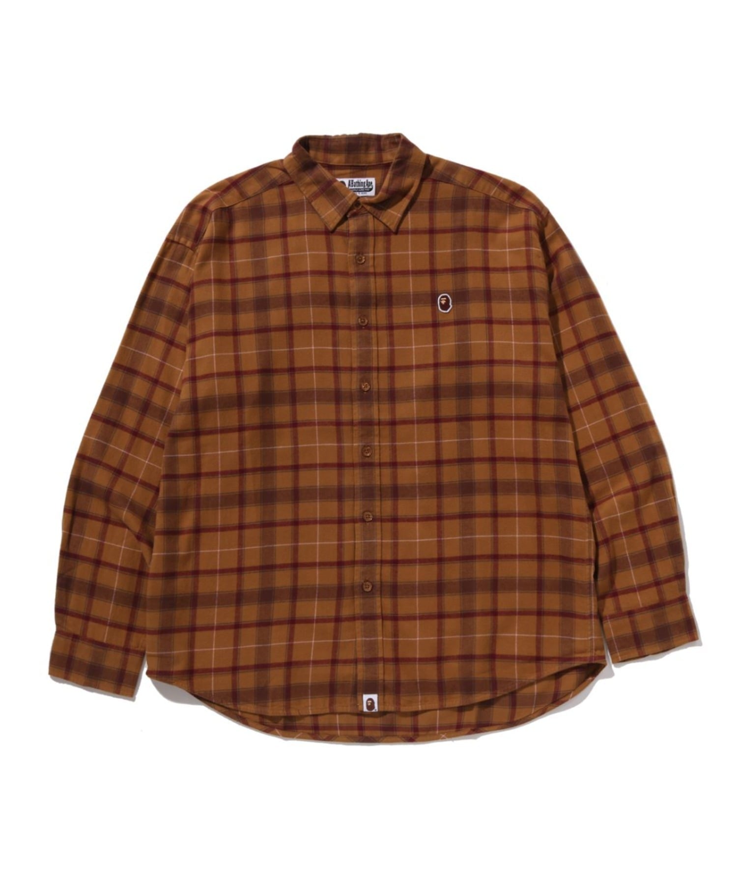 A BATHING APE｜ONE POINT FLANNEL CHECK LS SHIRT | Rakuten Fashion