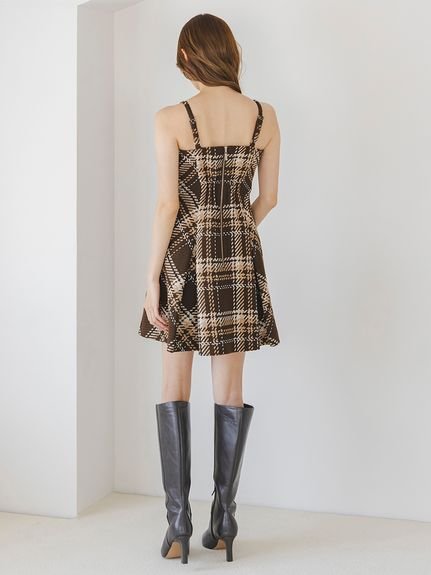 SNIDEL｜【WEB限定】ロービングチェックミニワンピース | Rakuten