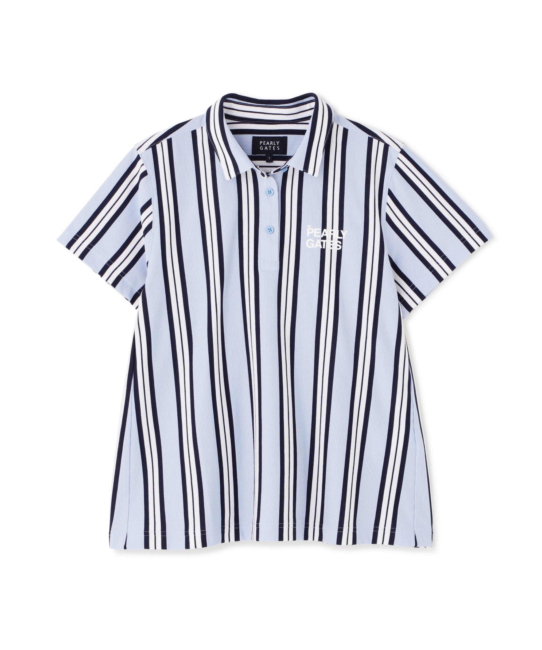 PEARLY GATES ストライプポロシャツ サイズ0 パーリーゲイツ