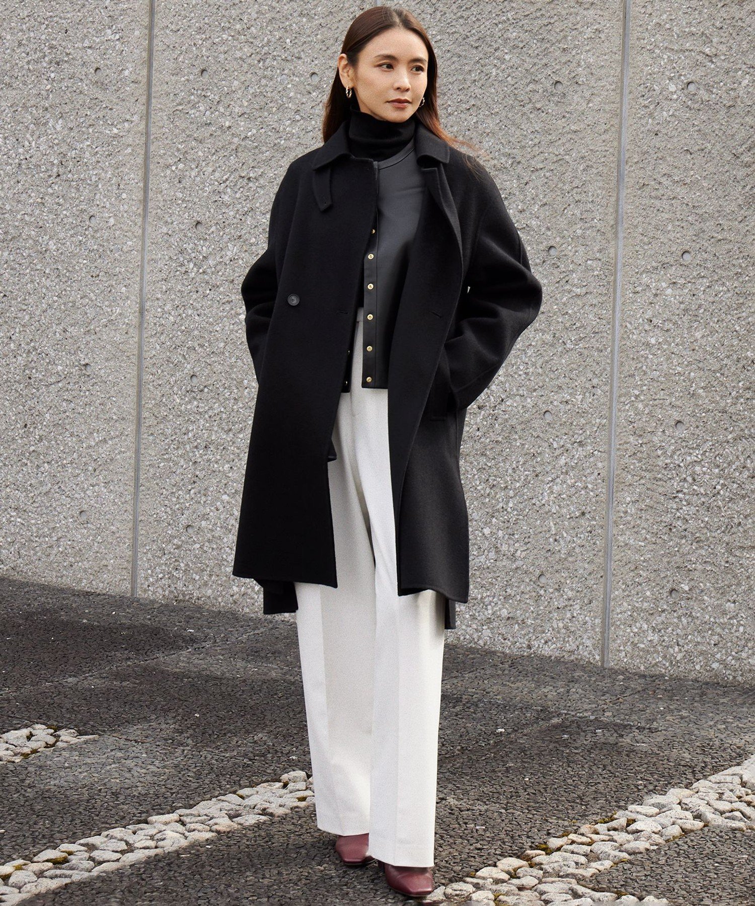 23区｜ラムレザー ノーカラージャケット | Rakuten Fashion(楽天