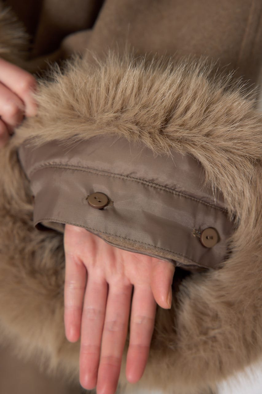 rienda｜ウールMIXフードポンチョコート | Rakuten Fashion(楽天