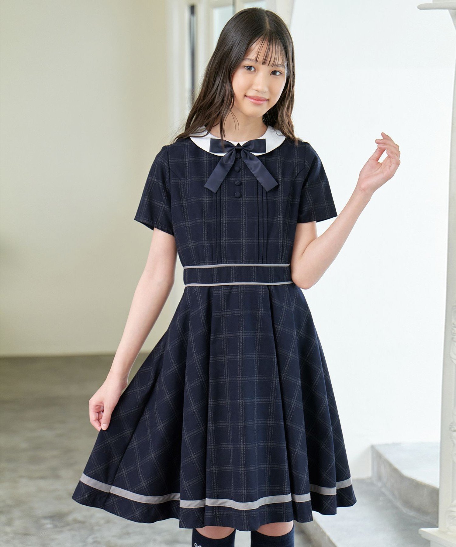 anyFAM ボレロ付ワンピース 160卒服 発表会 結婚式 お受験 女の子 ANY｜