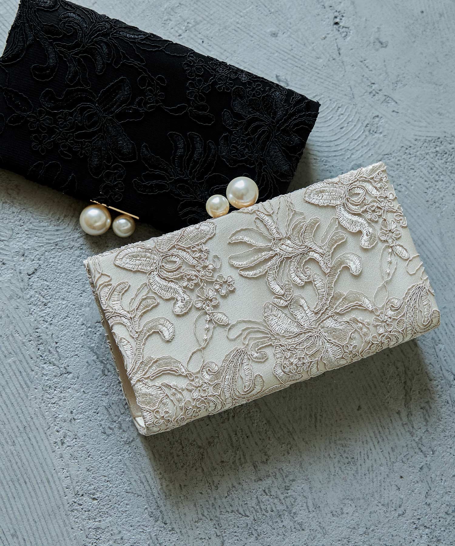 bflat｜刺繍レースクラッチパーティーバッグ | Rakuten Fashion(楽天