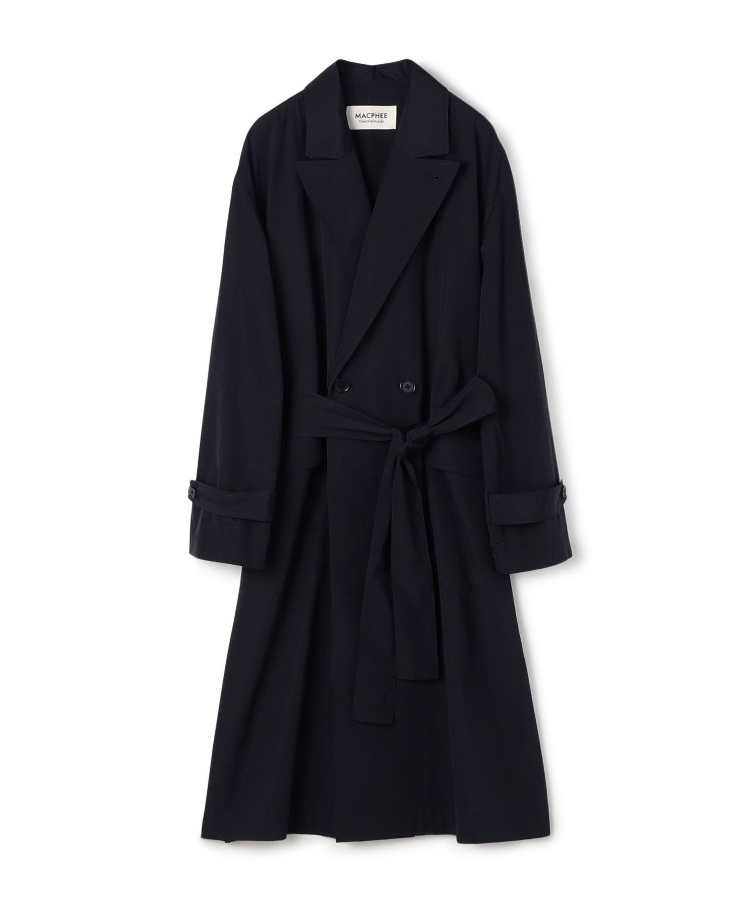 tomorrow land pilgrim グレンプレイド ベルテッドコート ウォーターレ