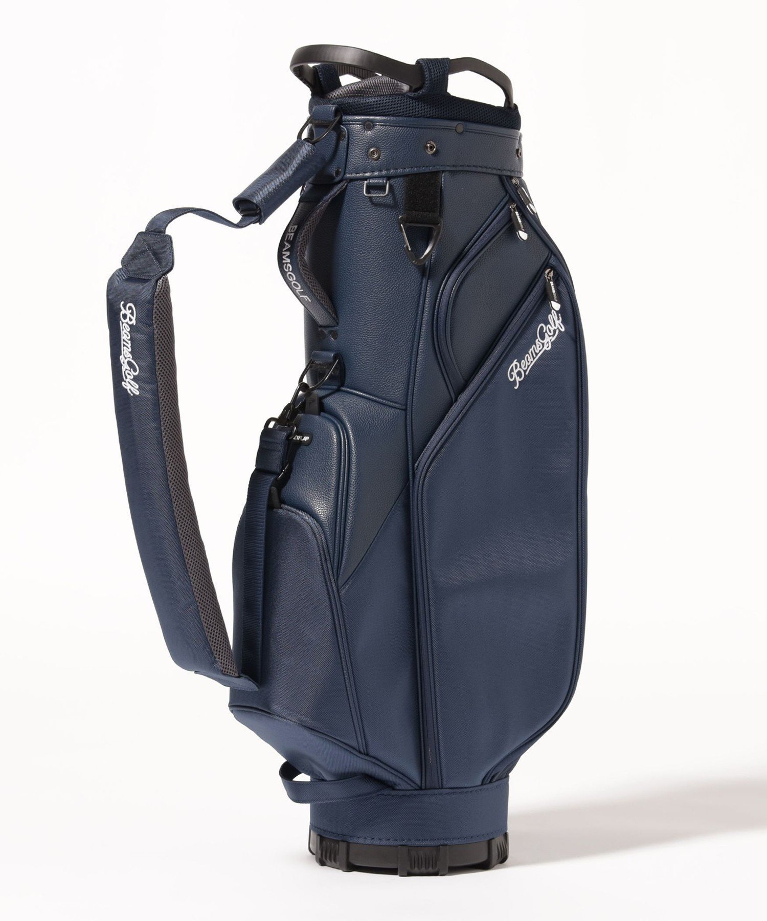 BEAMS GOLF｜スクリプトロゴ ネイビー キャディバッグ(8.5インチ
