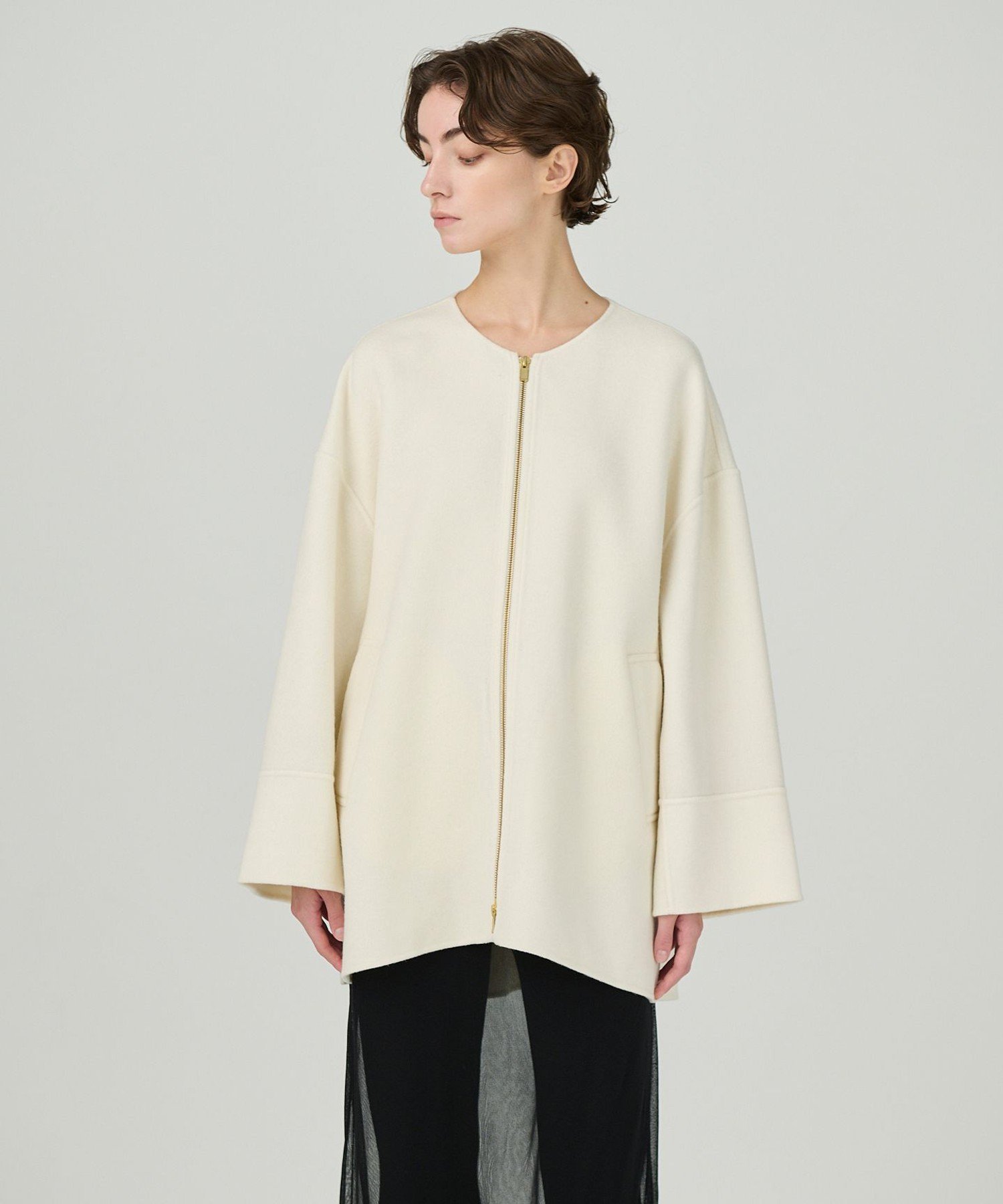 GRACE CONTINENTAL｜フードストールリバーコート | Rakuten Fashion