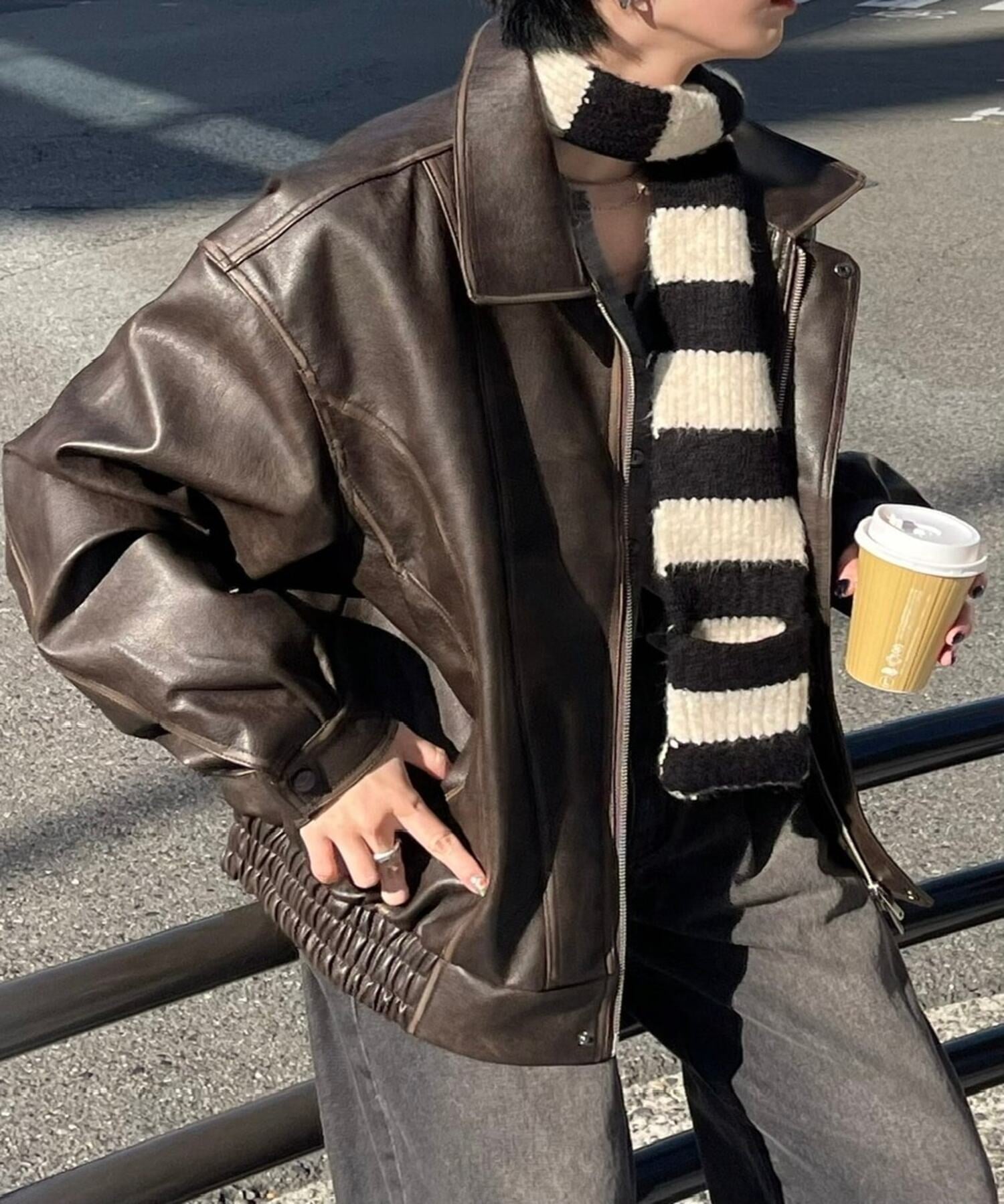 Never mind the XU / Chikashitsu+｜【Chikashitsu +】coating blouson