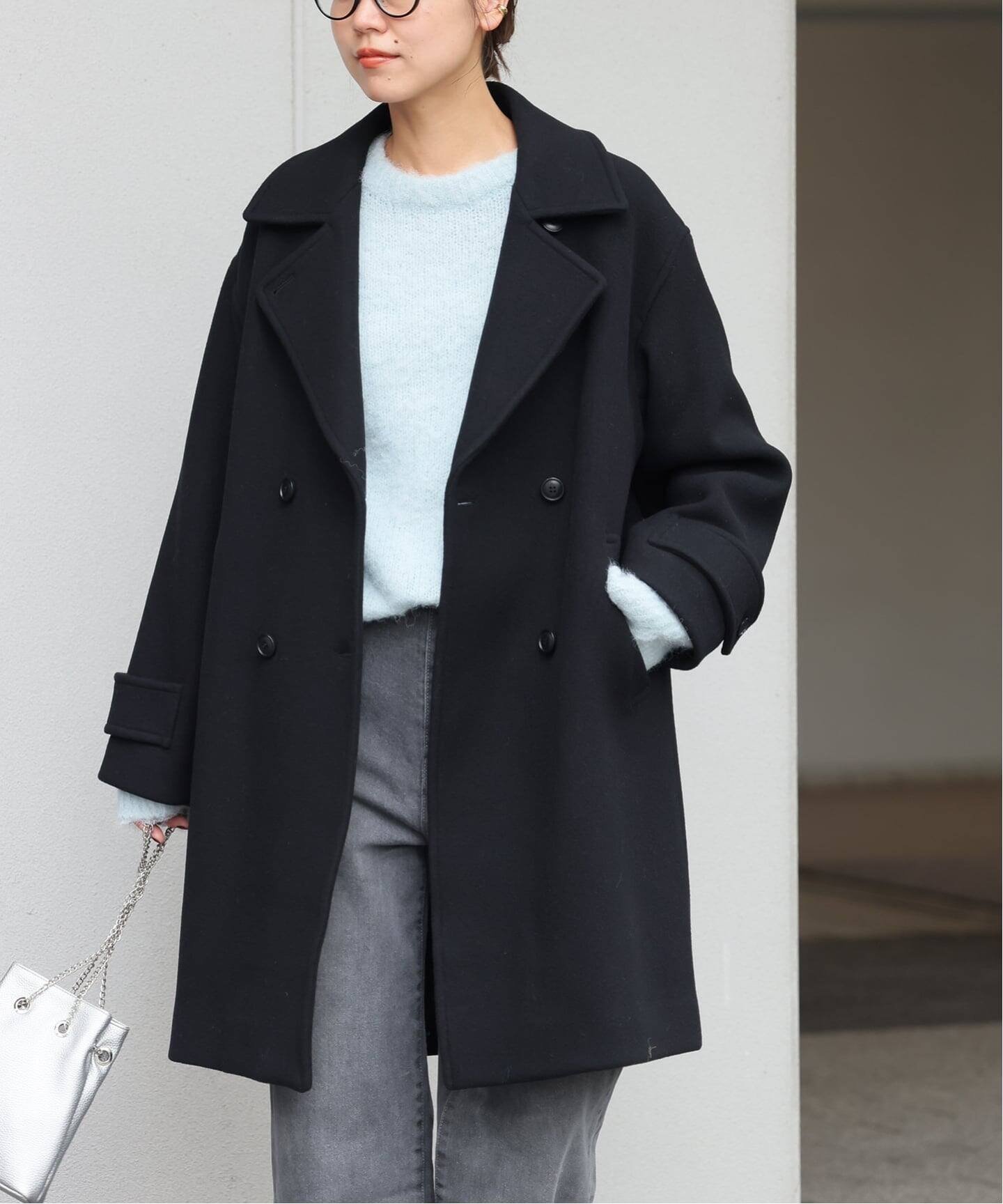 JOURNAL STANDARD relume｜《追加》ピュアラムロングコクーンコート