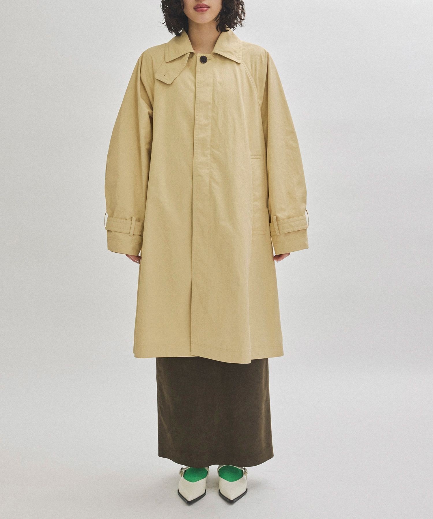 ADAM ET ROPE'｜ナイロンステンカラーコート | Rakuten Fashion(楽天