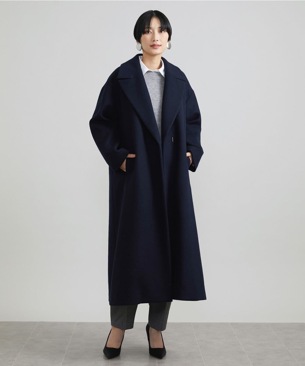 Maison de CINQ｜[小さいサイズ]ウールビーバーロングチェスターコート