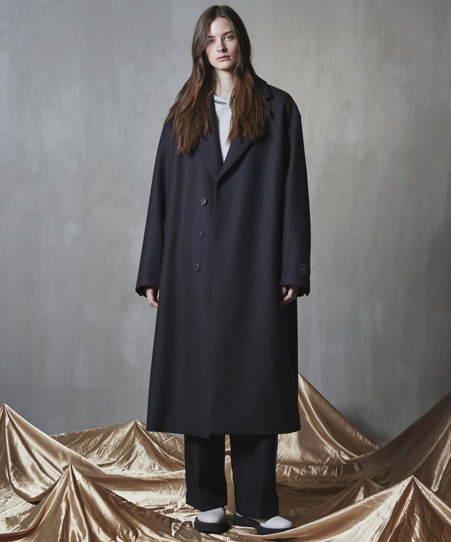 MAISON SPECIAL｜Super140s Prime-Over Melton Chesterfield Coat