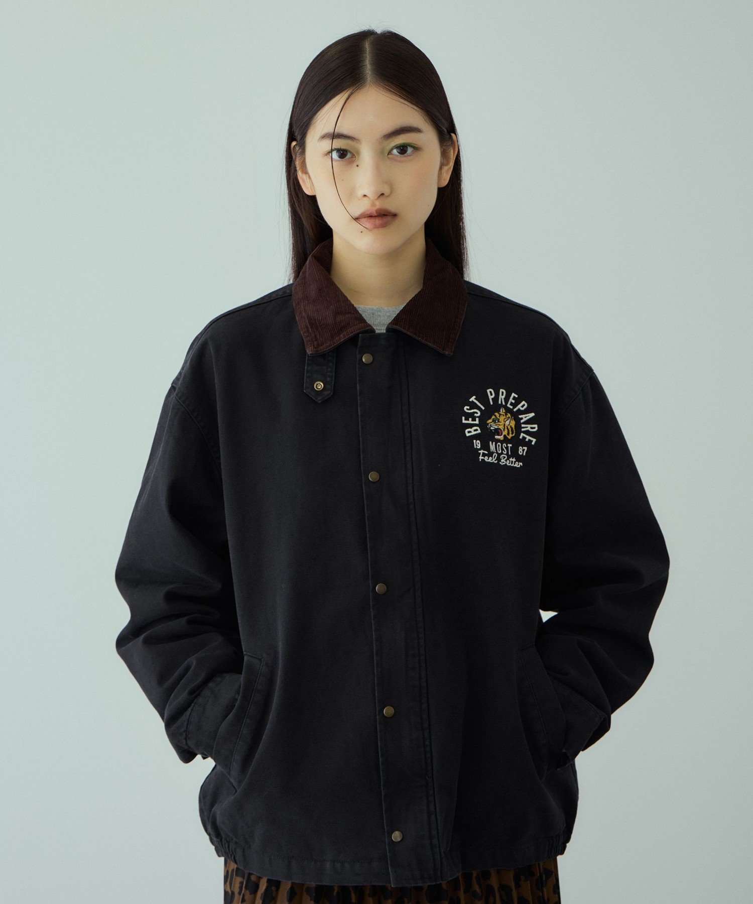 VICKY｜TIGER刺繍ダックジャケット≪手洗い可能≫ | Rakuten Fashion