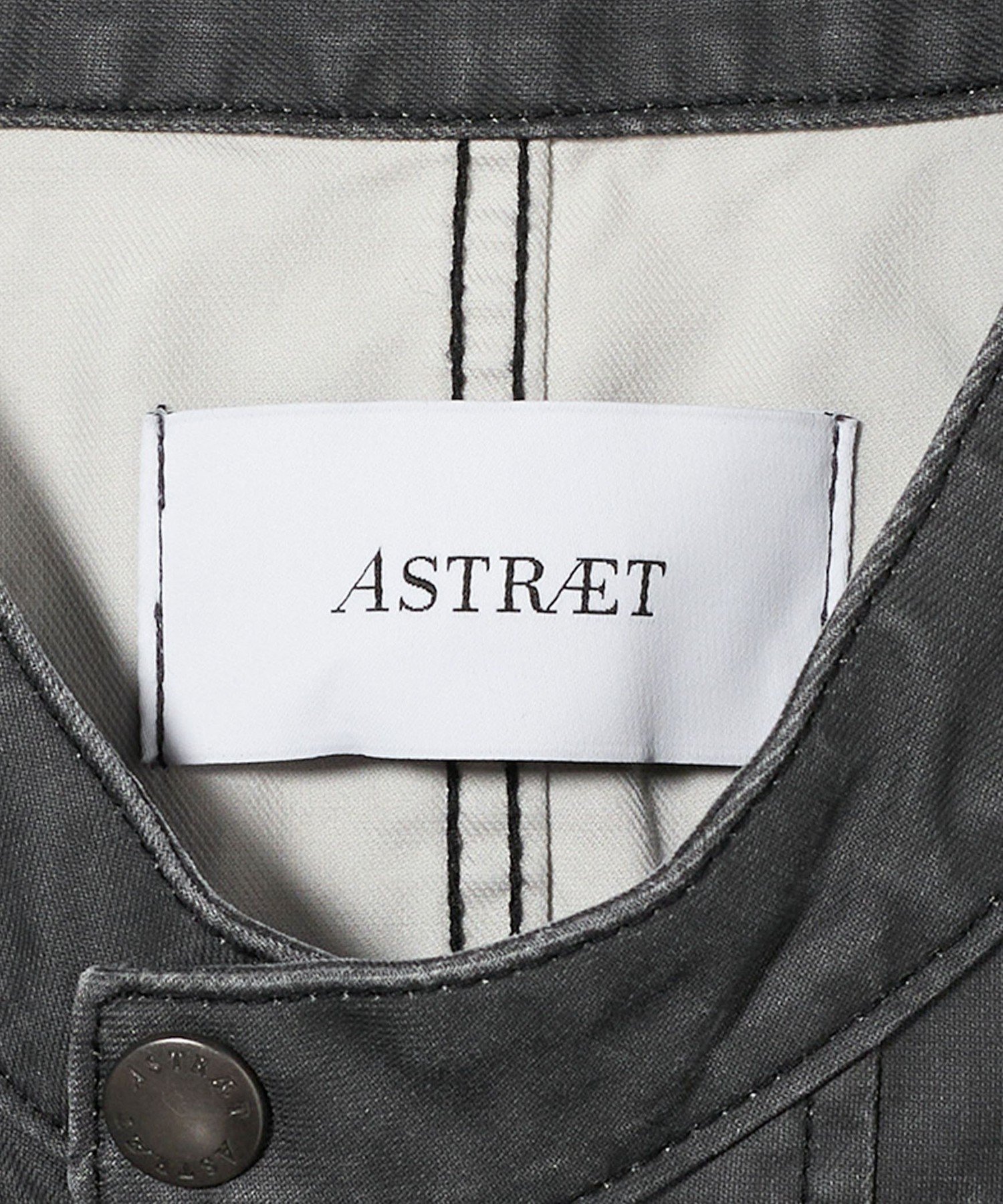 ASTRAET中綿ノーカラーブルゾン ASTRAET（アストラット） ブルゾン アウター 「ASTRAET」コーティング