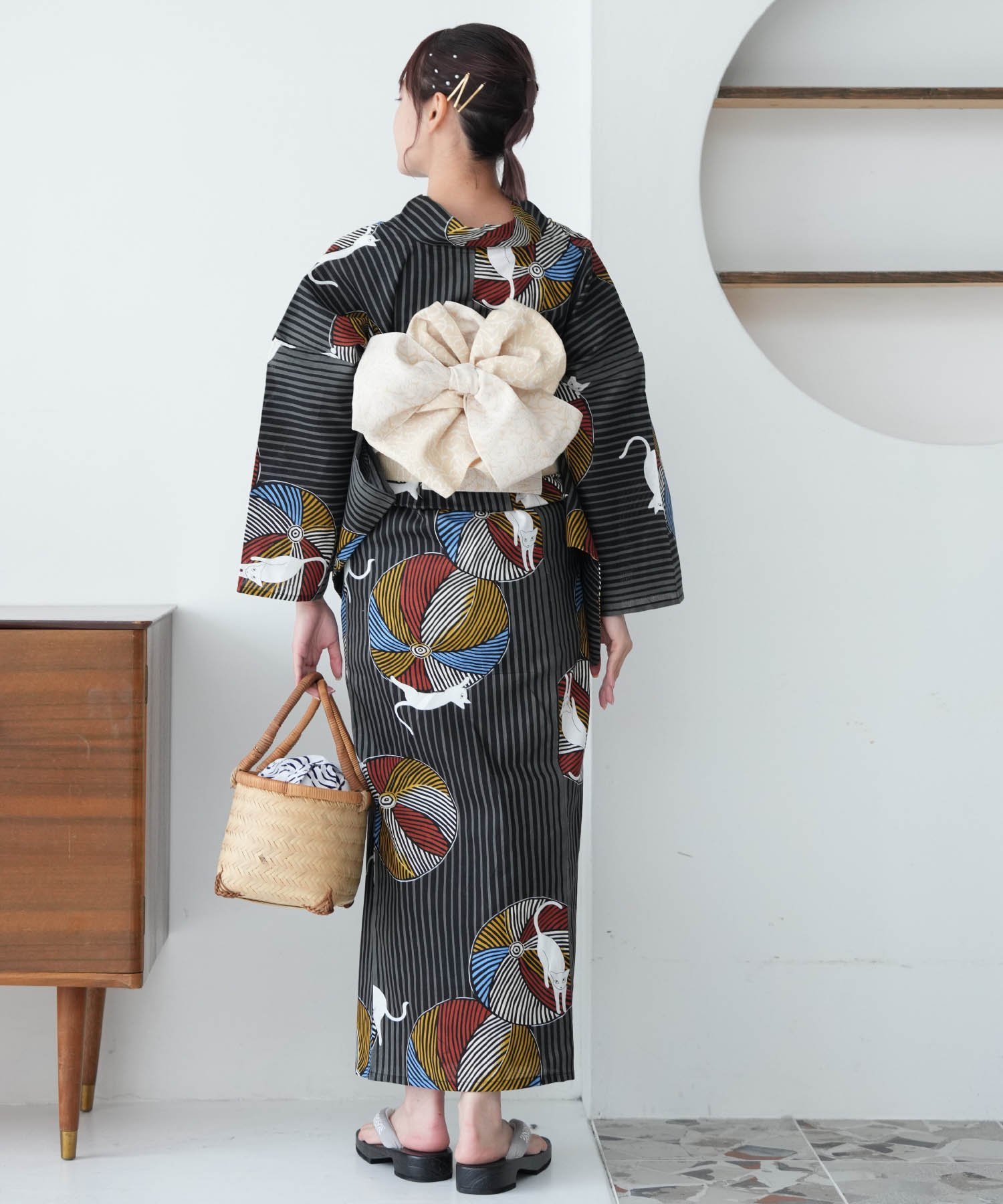 utatane｜ニコアンティーク 高級変わり織 浴衣3点セット 大正浪漫