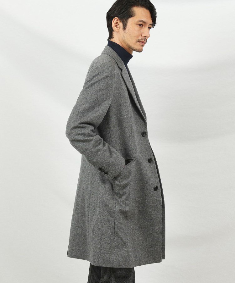 TAKEO KIKUCHI｜ウールカシミヤブレンド チェスターコート | Rakuten