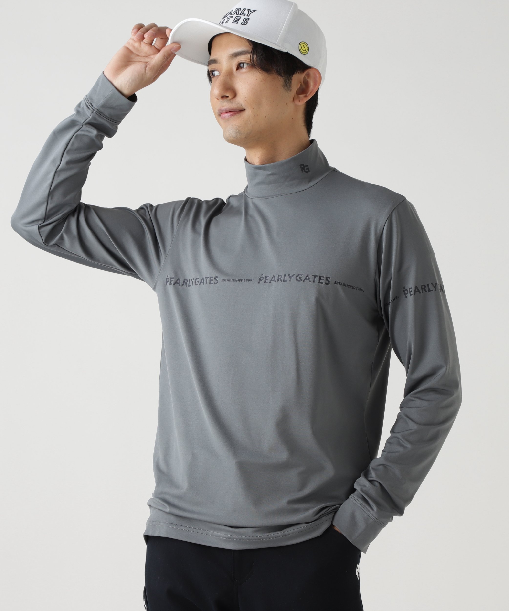 PEARLY GATES｜37.5ベア天竺長袖ハイネックカットソー | Rakuten