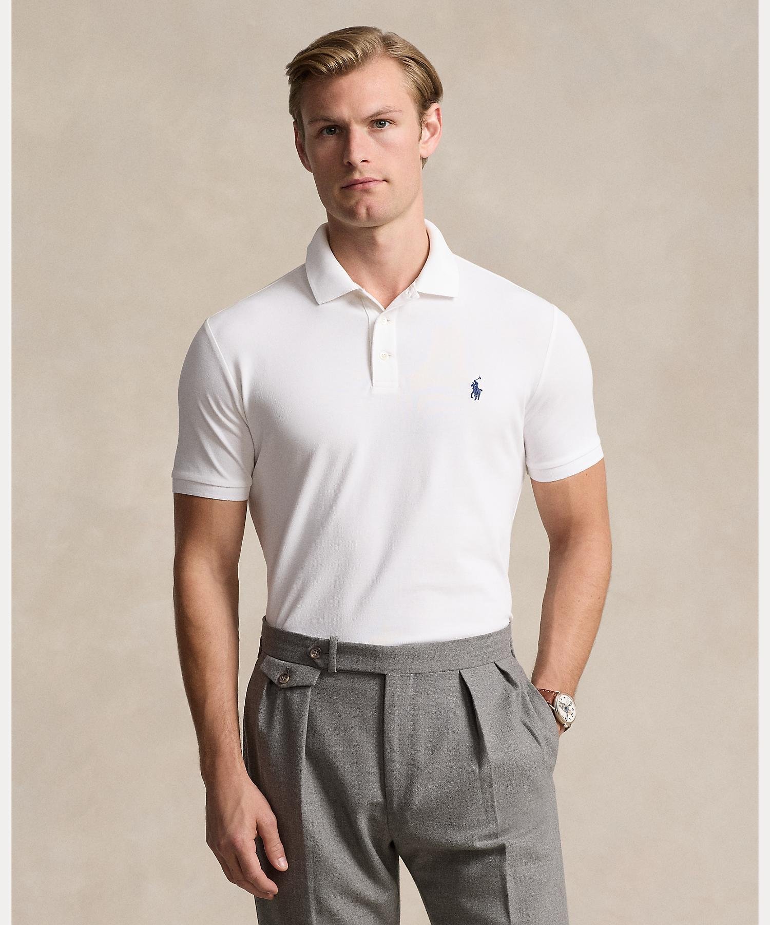 RALPH LAUREN｜カスタム スリム フィット ストレッチ メッシュ