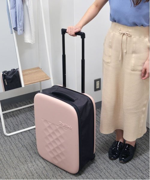 entre square｜ROLLINK/FLEX フォーダブル スーツケース 40L ローズ