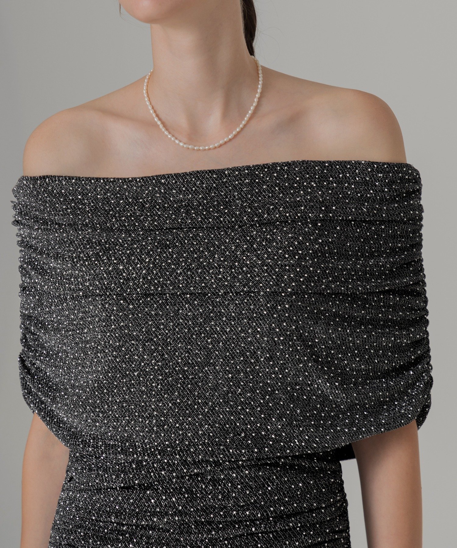 Leja｜LEJA-ストーンオフショルダーアームカバー付き2WAYマーメイド