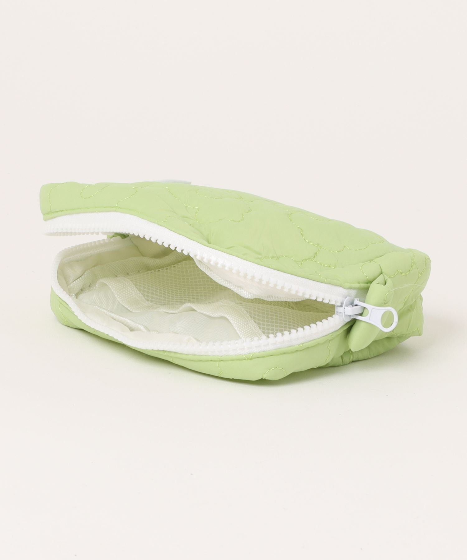 florist｜収納ポケット付き/フラワーキルトスクエアメイクポーチ