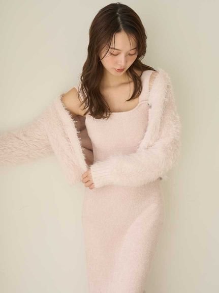 SNIDEL HOME｜シャギーカーディガン×ワンピースセット | Rakuten