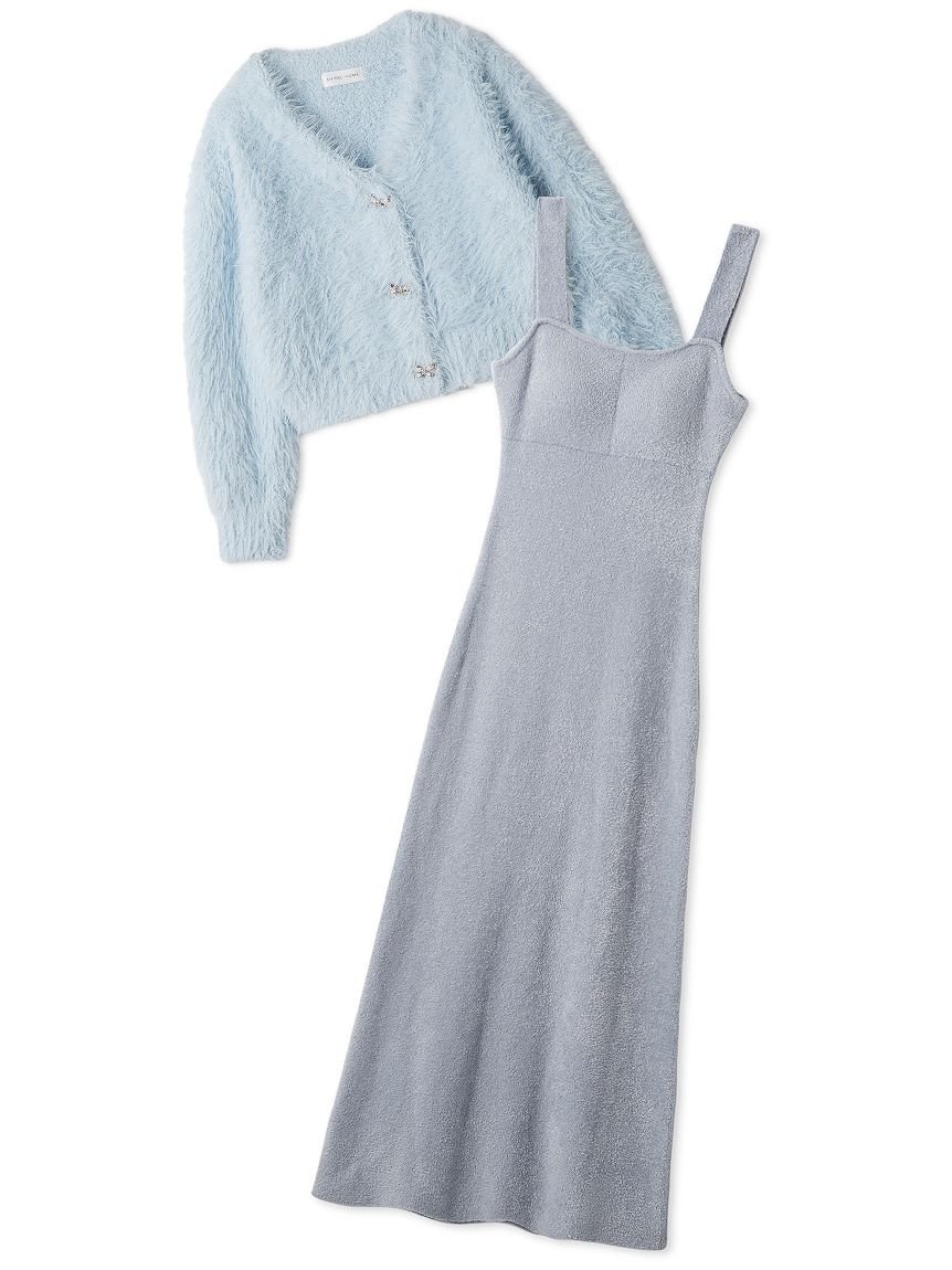 SNIDEL HOME｜シャギーカーディガン×ワンピースセット | Rakuten