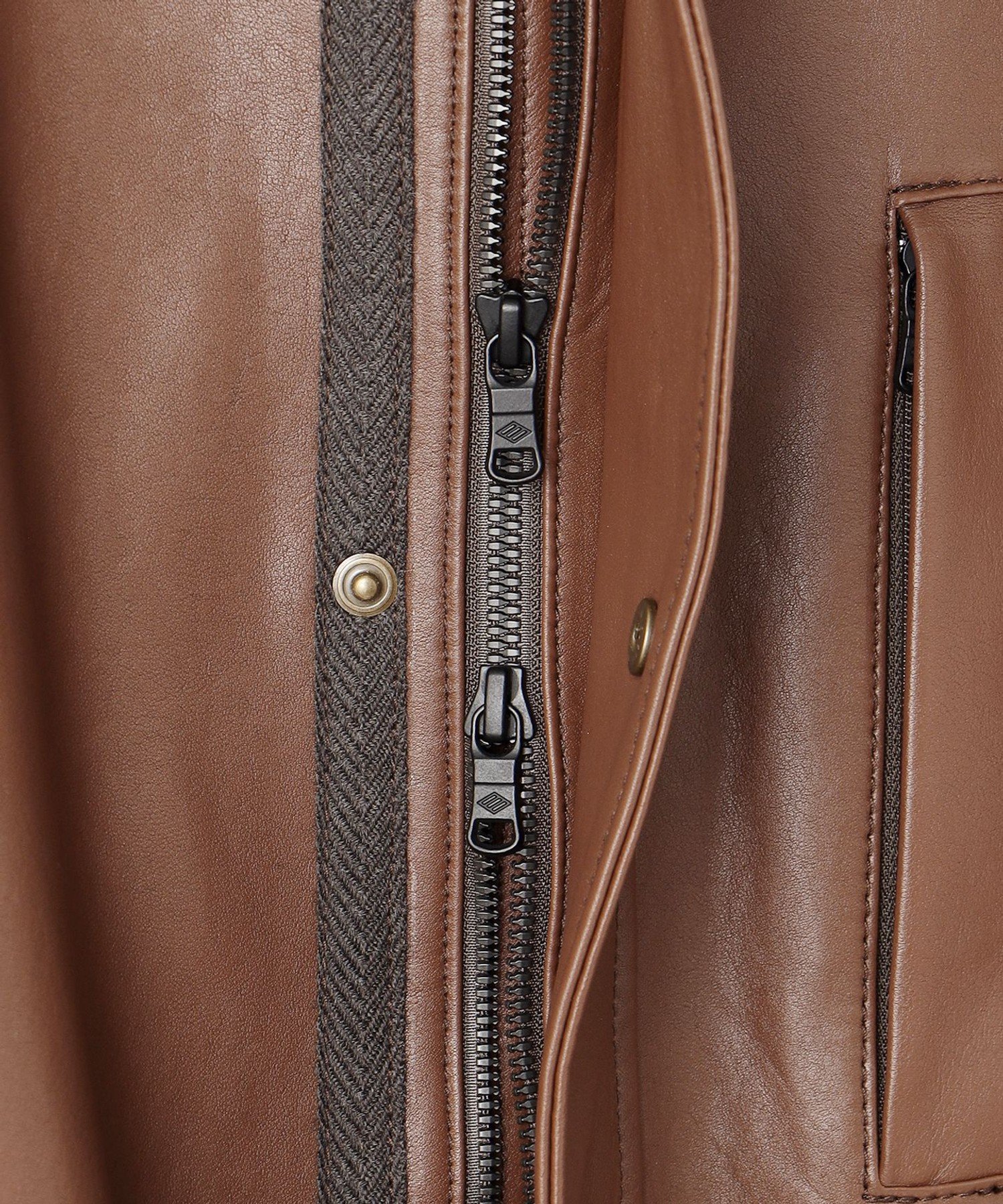 JOSEPH ABBOUD｜ベジタブルラムスキンレザーコート | Rakuten Fashion