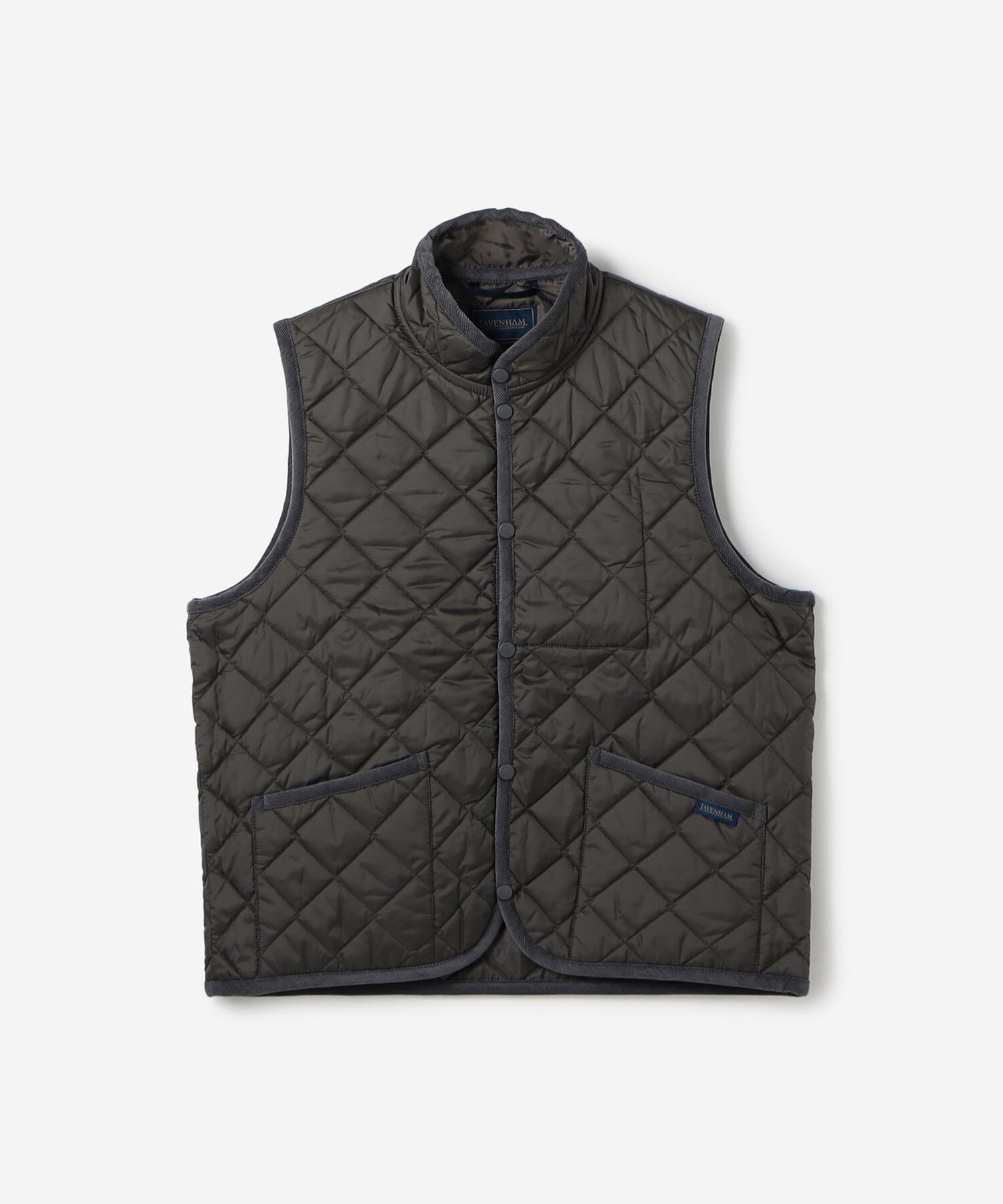 LPFG メンズ 中綿キルティング スタンドカラージップベスト AIGLE（エーグル） ダウンベスト ベスト 撥水 スタンドカラージップ