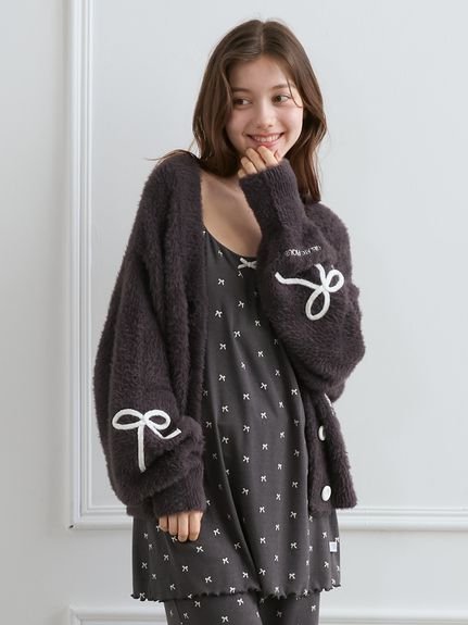 gelato pique｜【HALLOWEEN】リボンフェザーカーディガン | Rakuten