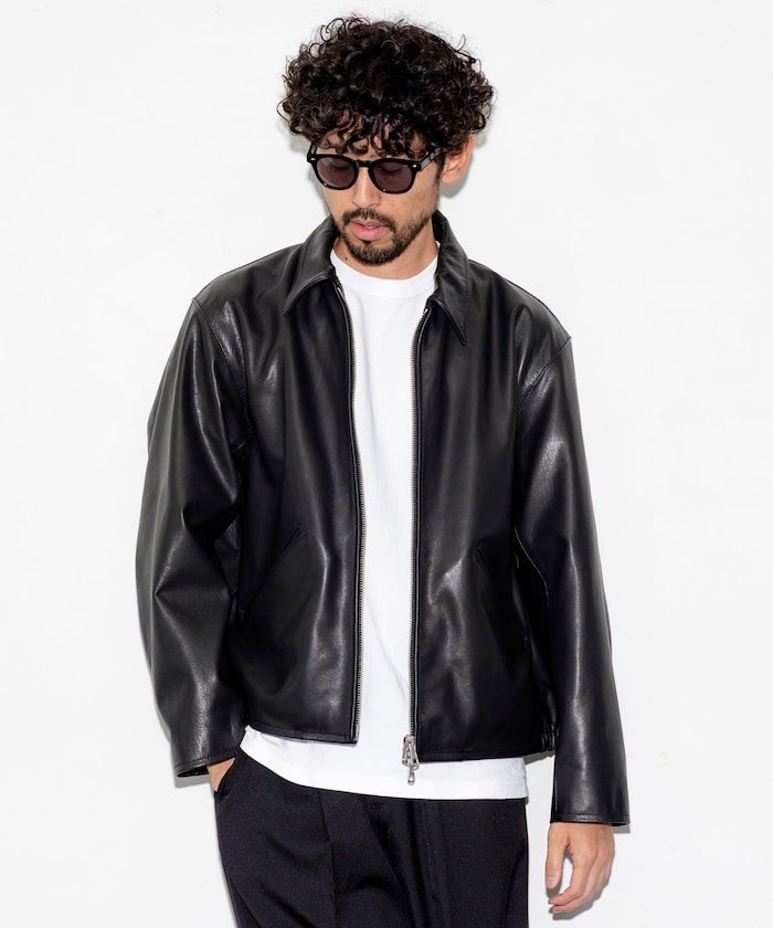 FREAK'S STORE｜Calf Leather ミニマル シングル ライダースジャケット