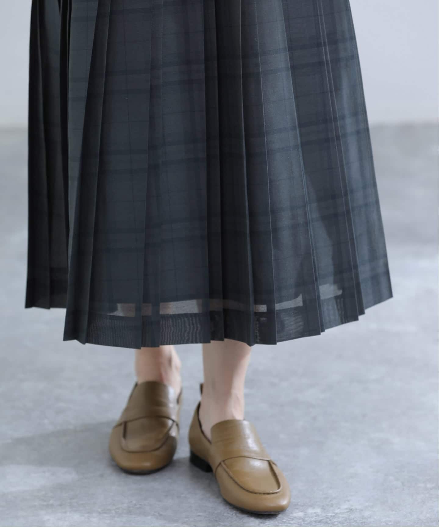 IENA｜シアーチェックプリーツスカート | Rakuten Fashion(楽天