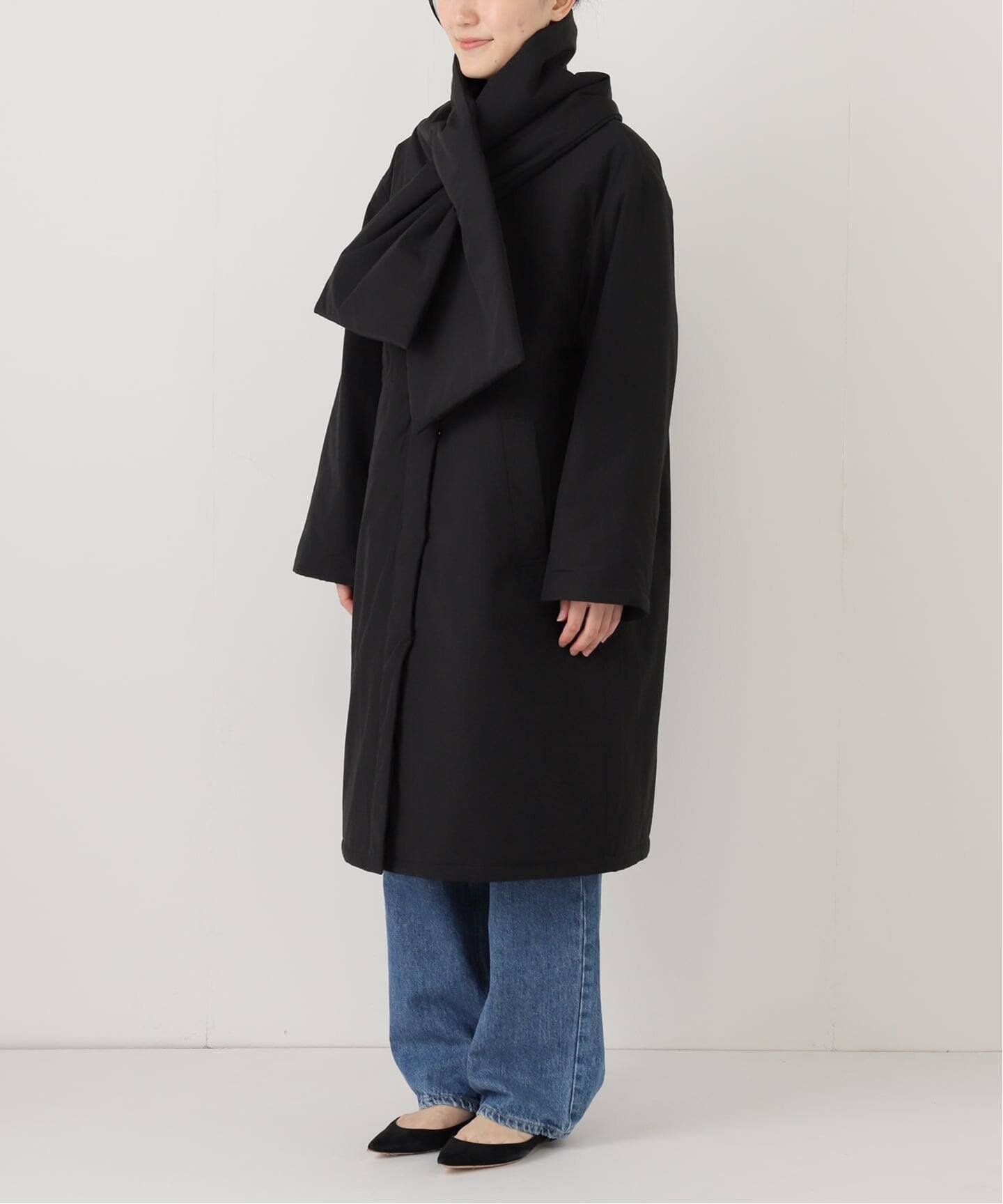 SLOBE IENA｜《ストール付き/WEB限定》中綿ストール付きノーカラー