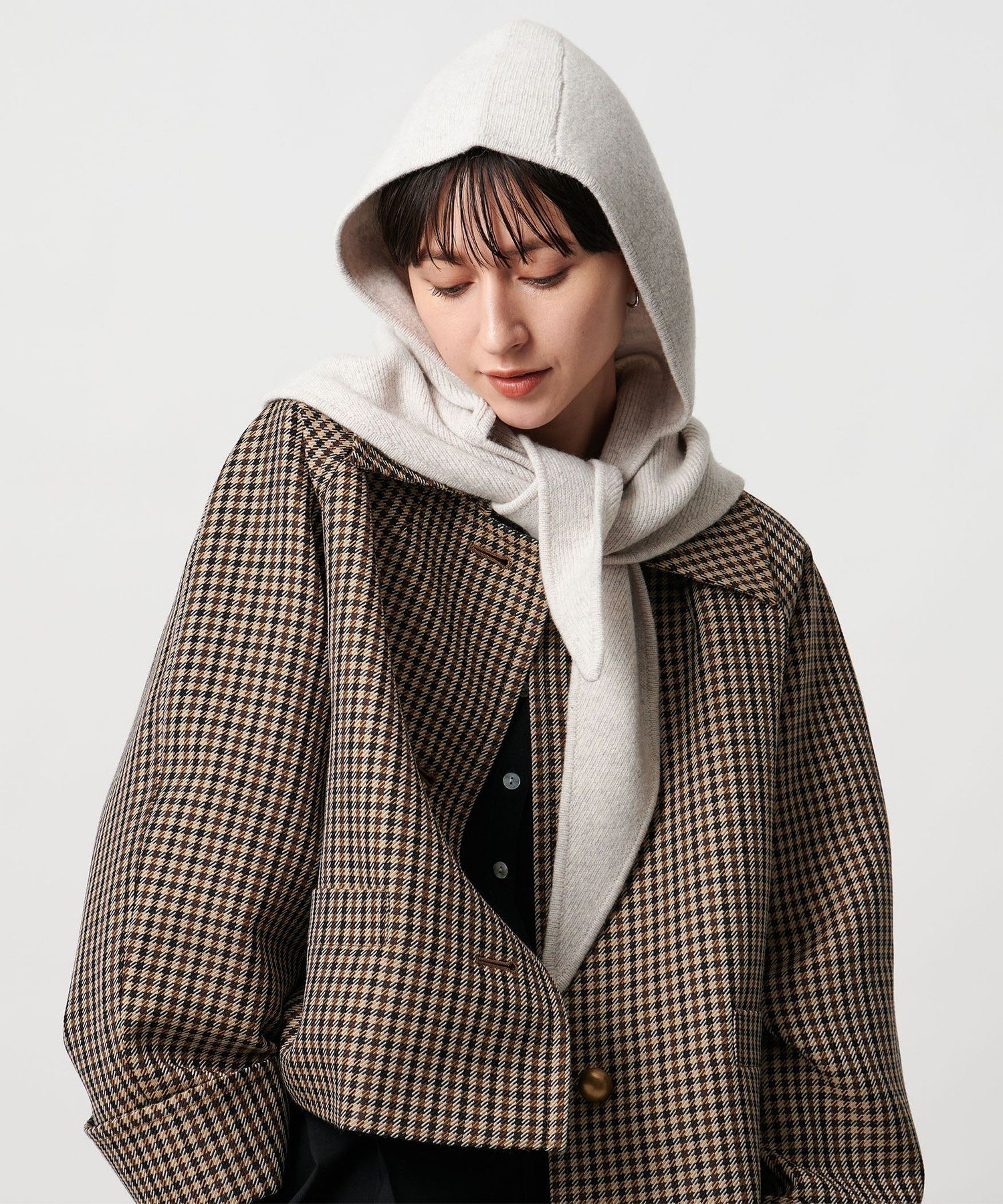 UNITED ARROWS｜ニット フードストール | Rakuten Fashion(楽天